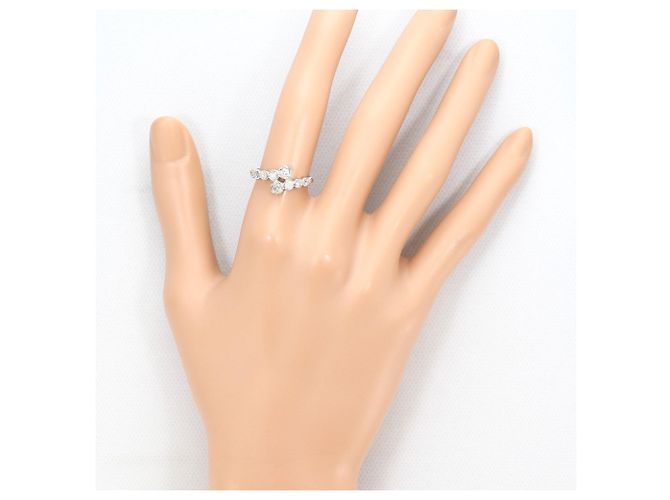 Autre Marque Platin-Ring mit Diamant - Ansicht 6