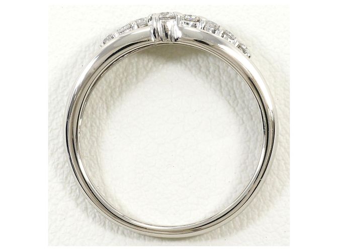 Autre Marque Platin-Ehering mit Diamant - Ansicht 2