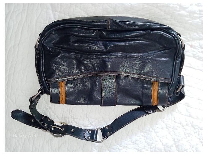 Borsa a tracolla Christian Dior in pelle nera Nero - vista 4