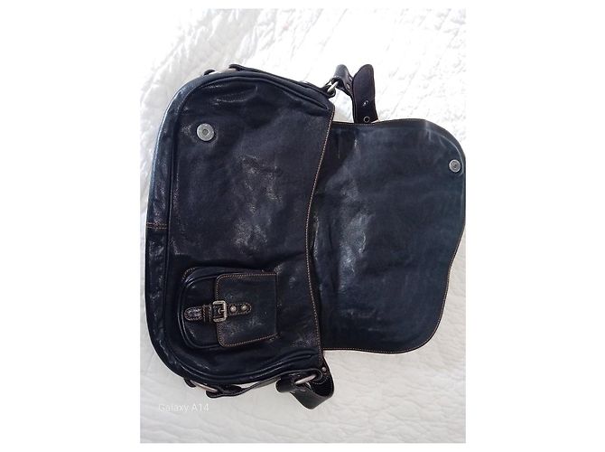 Borsa a tracolla Christian Dior in pelle nera Nero - vista 8