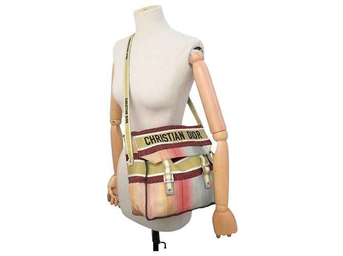 BORSA A TRACCOLLA CHRISTIAN DIOR DIORCAMP MESSENGER TOILE DIORAURA Multicolore - vista 7