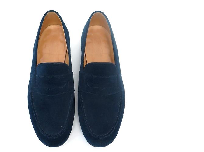 NEUE JM WESTON 180 LOAFER SPECIAL ORDER 9D 42 SCHUHSPANNER Marineblau - Ansicht 8