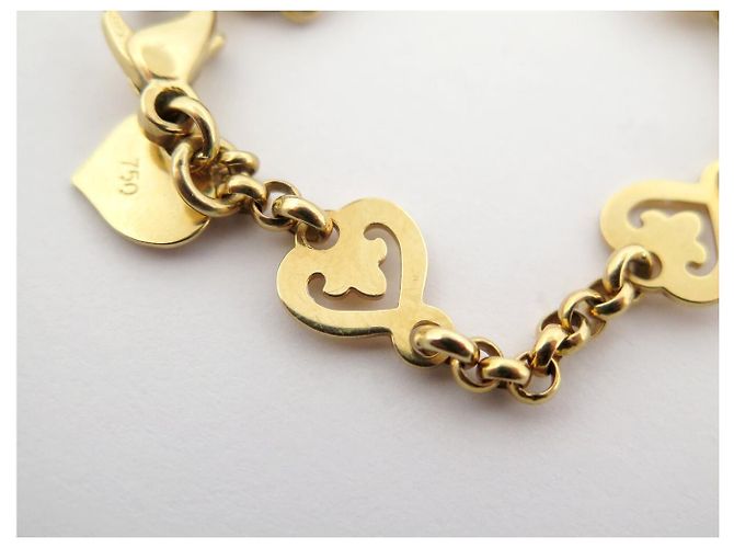 BRACCIALE O.J. PERRIN LEGENDES COEUR LE04-17 16CM ORO GIALLO 18K 9.6GR BANGLE D'oro - vista 11