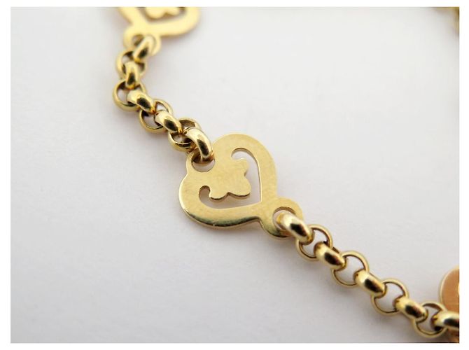 BRACCIALE O.J. PERRIN LEGENDES COEUR LE04-17 16CM ORO GIALLO 18K 9.6GR BANGLE D'oro - vista 12