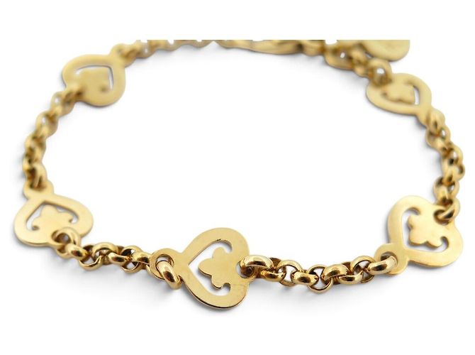 BRACCIALE O.J. PERRIN LEGENDES COEUR LE04-17 16CM ORO GIALLO 18K 9.6GR BANGLE D'oro - vista 2