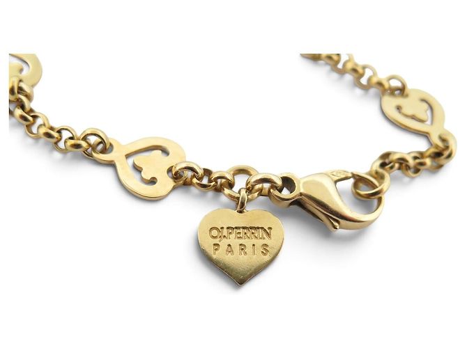 BRACCIALE O.J. PERRIN LEGENDES COEUR LE04-17 16CM ORO GIALLO 18K 9.6GR BANGLE D'oro - vista 3