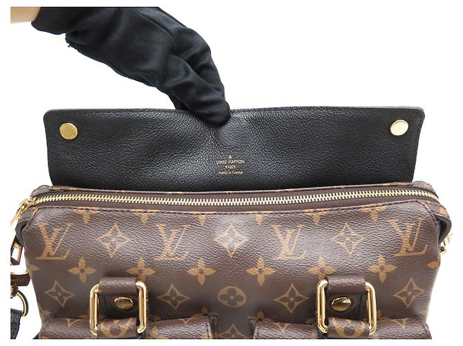 NUOVO LOUIS VUITTON MANHATTAN PM TOILE MONOGRAM M44207 HAND BAG Marrone - vista 12