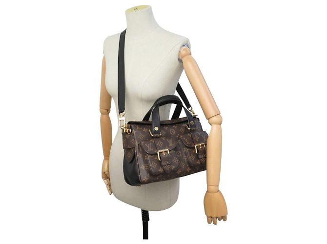 NUOVO LOUIS VUITTON MANHATTAN PM TOILE MONOGRAM M44207 HAND BAG Marrone - vista 6