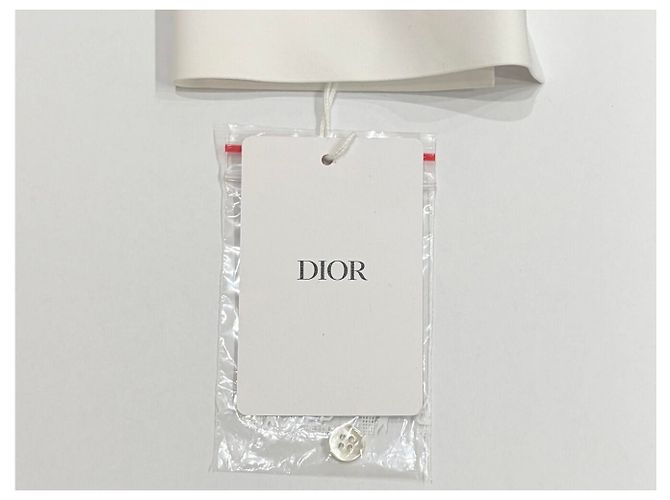 NUEVA CAMISA DIOR ABEILLE LOGO CD 1U1B27A3581 40 M CAMISA DE ALGODÓN BLANCA Blanco - vista 12