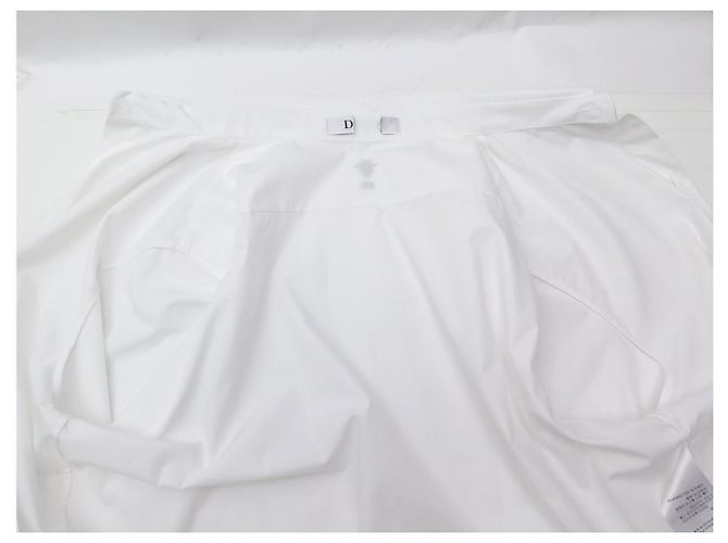NUEVA CAMISA DIOR ABEILLE LOGO CD 1U1B27A3581 40 M CAMISA DE ALGODÓN BLANCA Blanco - vista 4