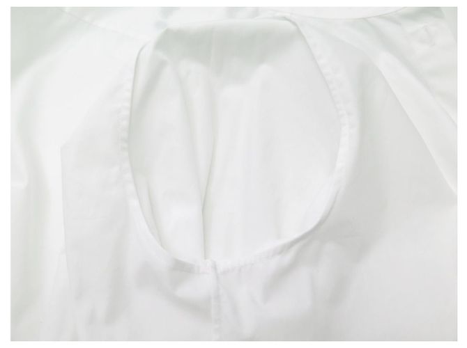 NUEVA CAMISA DIOR ABEILLE LOGO CD 1U1B27A3581 40 M CAMISA DE ALGODÓN BLANCA Blanco - vista 5