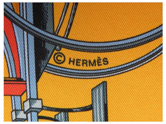 Hermès NEU HERMES LES VOITURES A TRANSFORMATION CARRE 70 SEIDENTUCHEL Pink - Ansicht 8