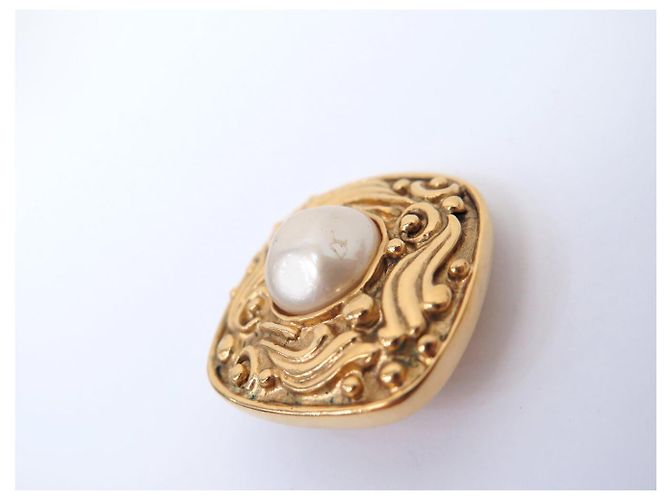 VINTAGE CHANEL BAROCK-OHRRINGE MIT GOLDENEN PERLEN 1990 1991 - Ansicht 9