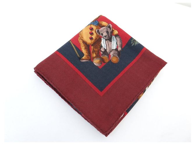 Hermès NUOVO FOULARD HERMES CONFIDENTS DES COEURS CARRE 90 CASHMERE E SETA Rosso - vista 10