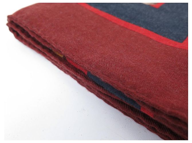 Hermès NUOVO FOULARD HERMES CONFIDENTS DES COEURS CARRE 90 CASHMERE E SETA Rosso - vista 12