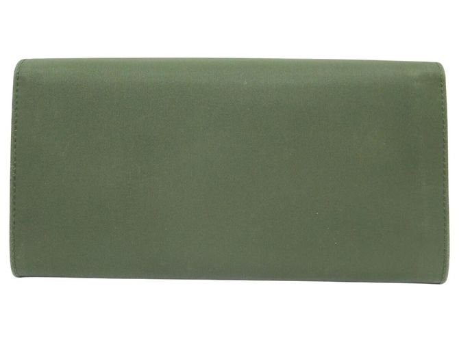 PRADA NYLON-GELDBEUTEL MIT LOGO-PLAKETTE GRÜN KARTENHALTER WALLET - Ansicht 2