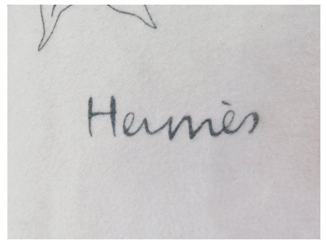Hermès COPERTA HERMES JUNGLE LOVE IN CASHMERE E SETA BEIGE - vista 6