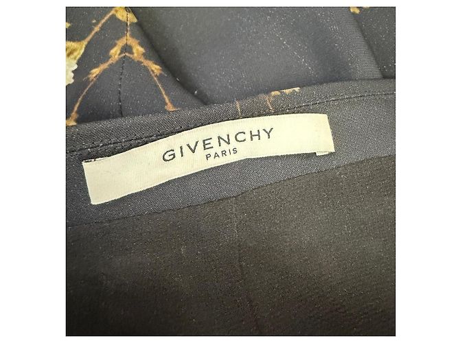 Givenchy knielange Rock mit Blumenprint aus schwarzer Viskose - Ansicht 4