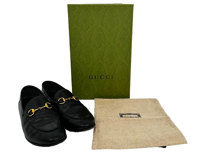 Mocassini Gucci Horsebit in pelle di vitello nera Nero - vista 15