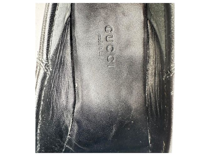 Mocassini Gucci Horsebit in pelle di vitello nera Nero - vista 6