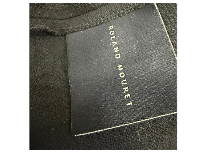 Abito midi Roland Mouret in viscosa nera Nero - vista 7