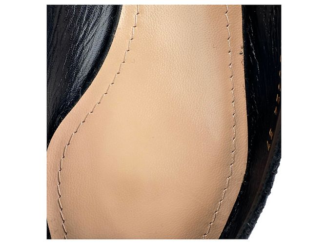 Dior J'Adior Slingback Ballerinas aus schwarzem Polyester - Ansicht 10