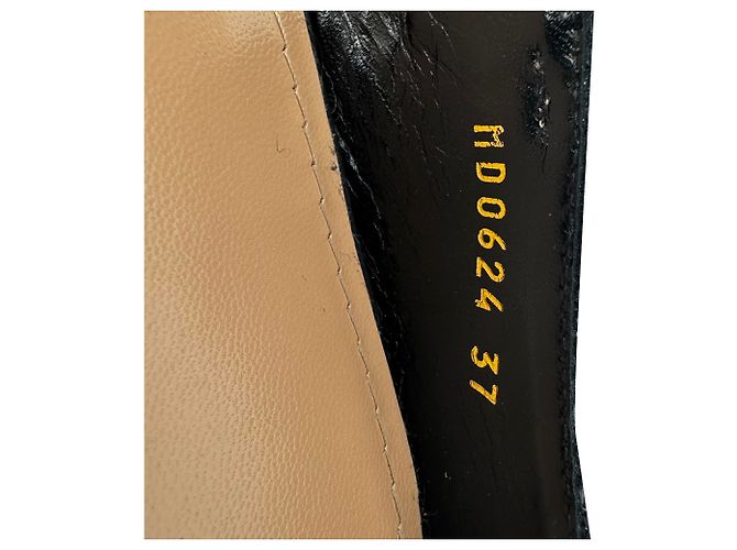Dior J'Adior Slingback Ballerinas aus schwarzem Polyester - Ansicht 11
