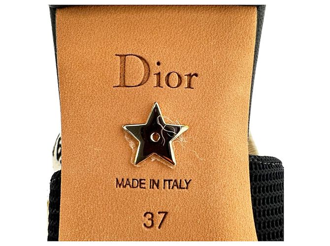 Dior J'Adior Slingback Ballerinas aus schwarzem Polyester - Ansicht 12