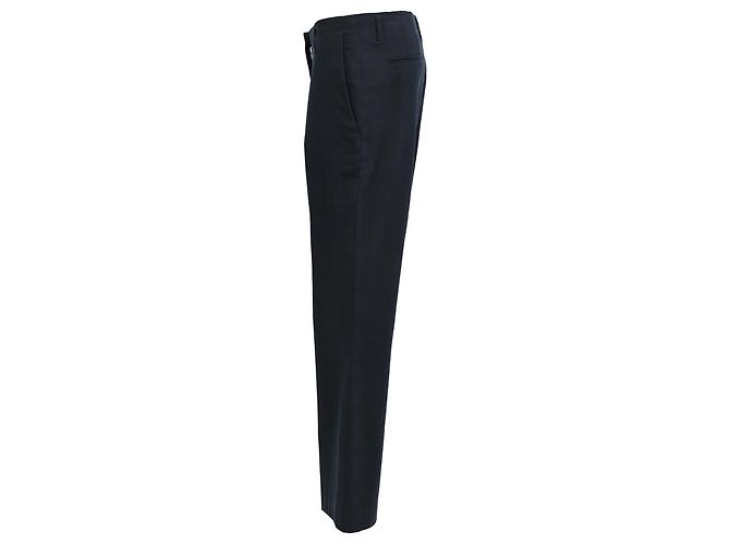 Pantalones Dries Van Noten en algodón negro Impresión de pitón - vista 2