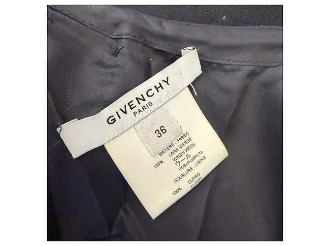 Givenchy drapierter Bleistiftrock aus schwarzer Wolle - Ansicht 4