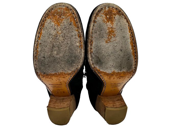 Stivaletti Isabel Marant Dicker in camoscio nero - vista 13
