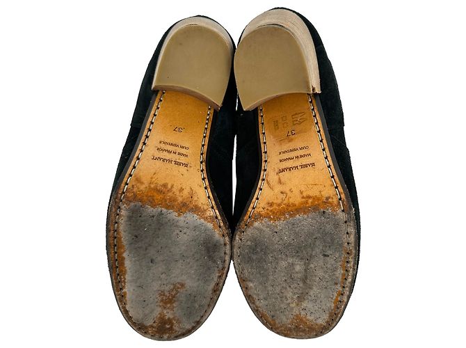 Stivaletti Isabel Marant Dicker in camoscio nero - vista 14