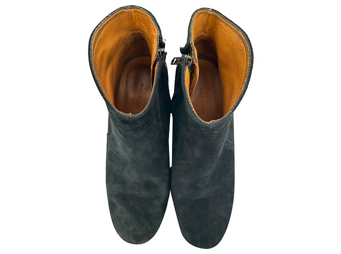 Stivaletti Isabel Marant Dicker in camoscio nero - vista 4