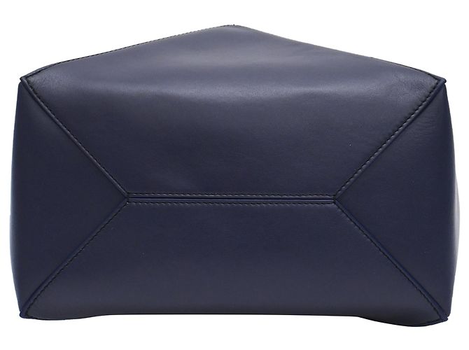 Borsa Tote Loewe Puzzle Fold in pelle nera Nero - vista 4