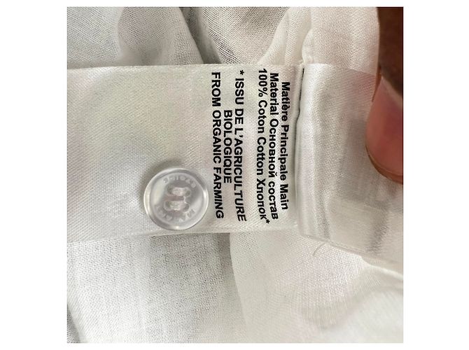 Blusa con volantes Isabel Marant Etoile Pamias en algodón blanco - vista 10