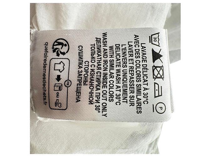 Blusa con volantes Isabel Marant Etoile Pamias en algodón blanco - vista 11
