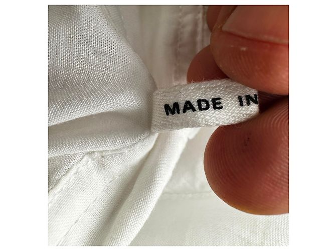 Blusa con volantes Isabel Marant Etoile Pamias en algodón blanco - vista 6