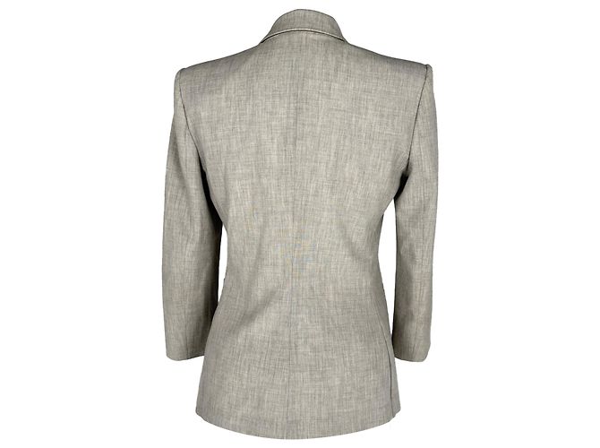 Blazer monopetto The Row in poliestere grigio - vista 3