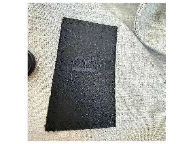Blazer monopetto The Row in poliestere grigio - vista 6