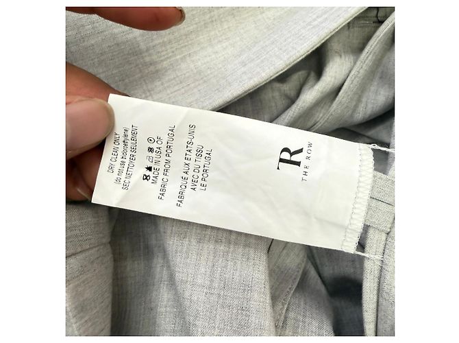 Blazer monopetto The Row in poliestere grigio - vista 7