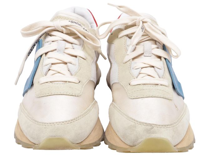 Off White Baskets Off-White HG Runner en polyester blanc et daim - vue 2