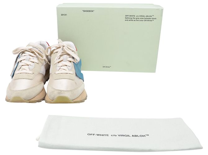 Off White Baskets Off-White HG Runner en polyester blanc et daim - vue 6