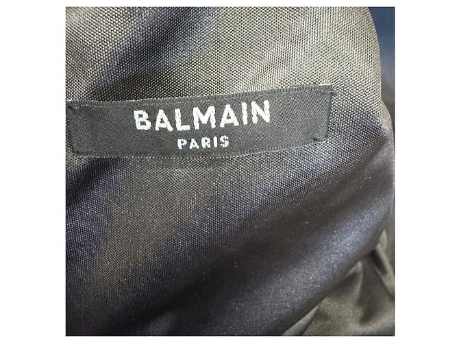 Balmain Mini-Kleid aus Jersey in schwarzem Polyester - Ansicht 5