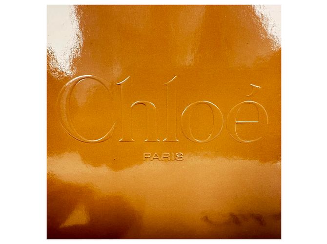 Sandali thong con cinturino alla caviglia Chloé in gomma marrone - vista 17