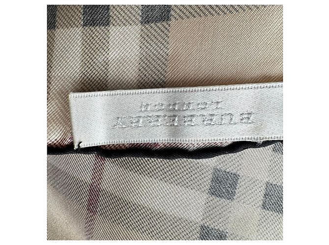 Foulard quadrato Burberry Nova Check in seta beige - vista 6