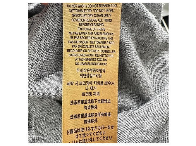 Burberry Vintage Check Cardigan mit Ellenbogen-Patches aus grauer Merinowolle - Ansicht 8
