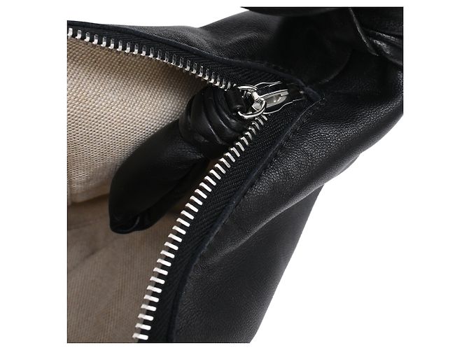 Borsa Croissant Piccola Lemaire in pelle nera Nero - vista 10
