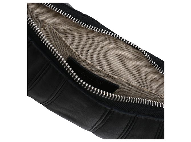 Borsa Croissant Piccola Lemaire in pelle nera Nero - vista 11