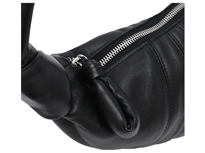 Borsa Croissant Piccola Lemaire in pelle nera Nero - vista 13