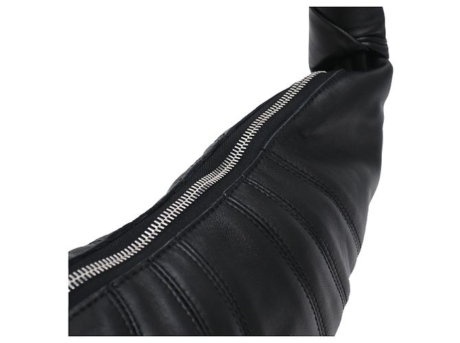 Borsa Croissant Piccola Lemaire in pelle nera Nero - vista 14